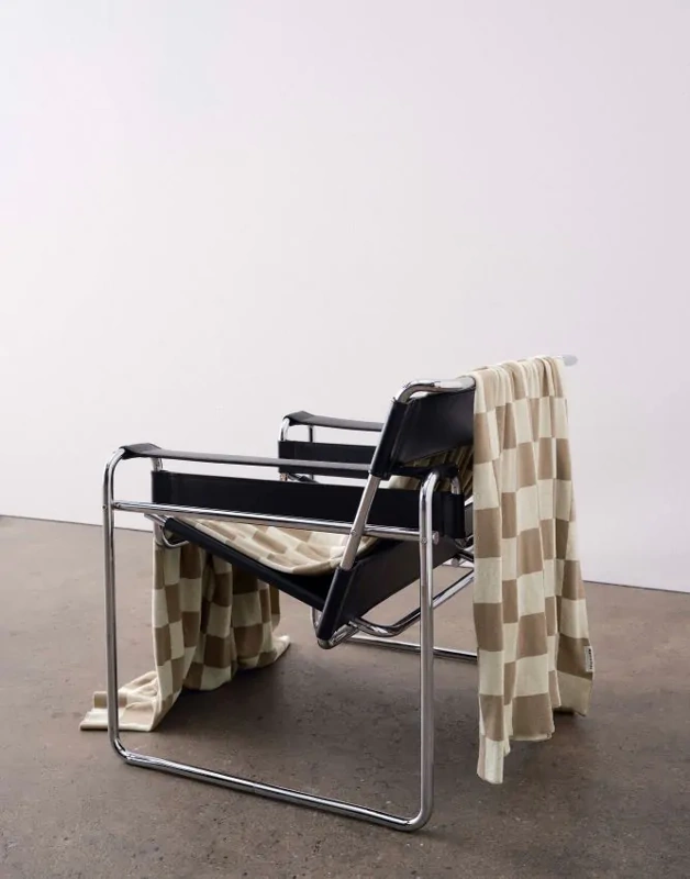 Marc O'Polo Plaid Rykki Dark Sand 150 x 200 cm