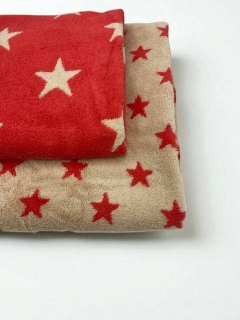 Cawö Duschtuch New Stars Rot 70 x 140 cm