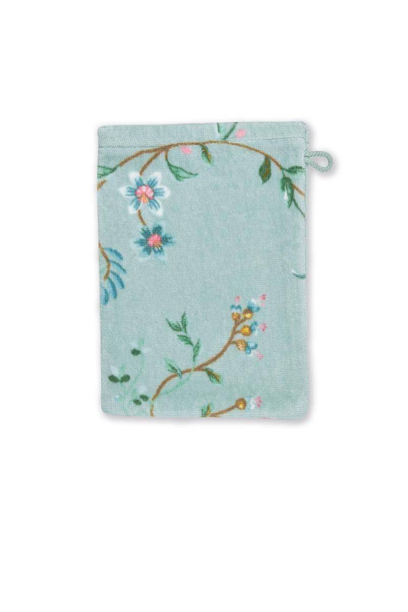 PiP Studio Les Fleurs Blue Waschhandschuh 16 x 22 cm