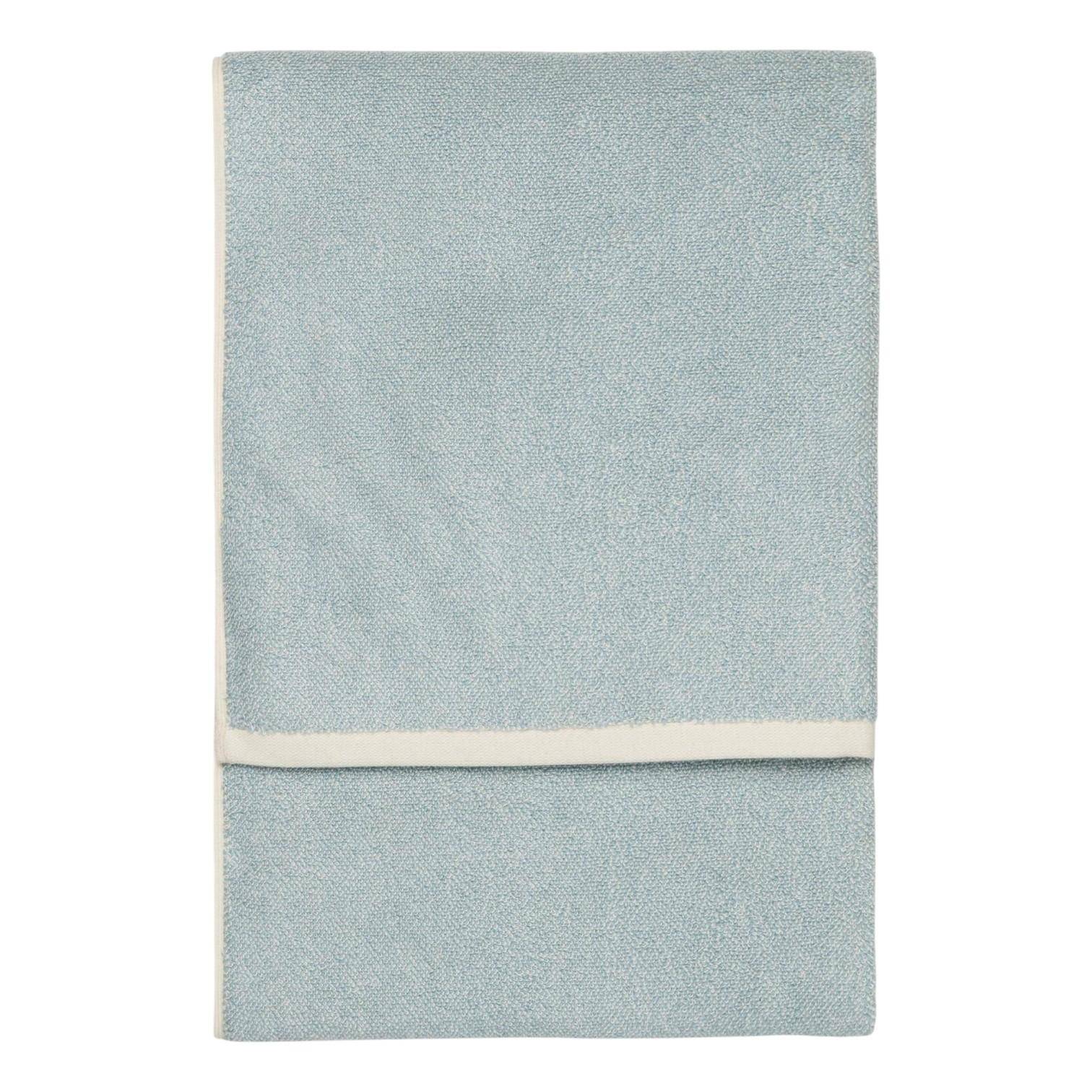 MARC O’POLO Timeless Melange Saunatuch Aquamarine 80x200 cm aus hochwertiger Bio-Baumwolle mit moderner Melange-Optik