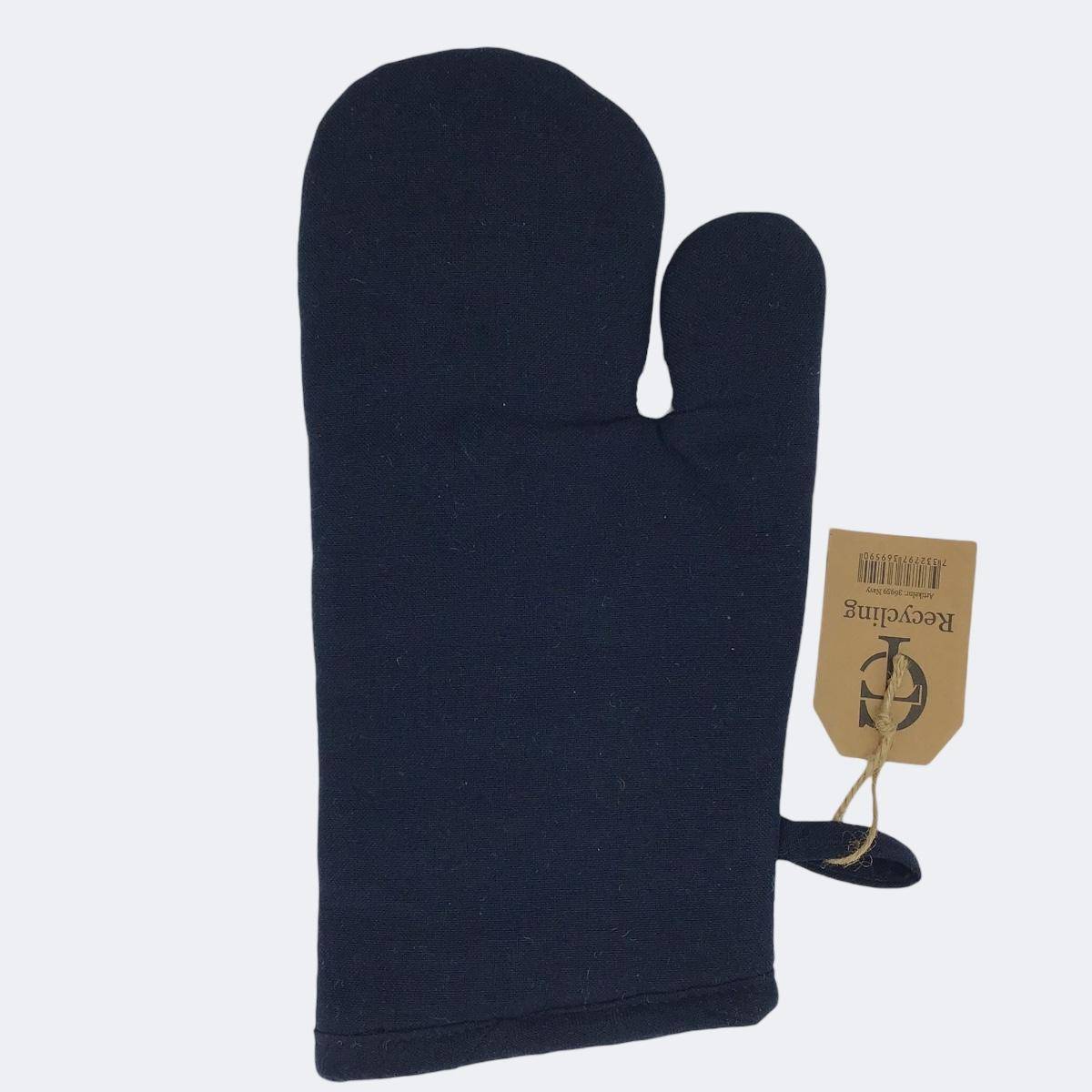 Classic Textiles of Sweden- Recycelter Ofenhandschuh Kamp in Navy Uni