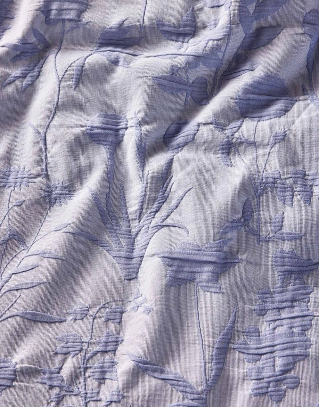 ESSENZA Baumwoll-Bettwäsche Maribel Lavender Blue 135 x 200 cm + 80 x 80 cm