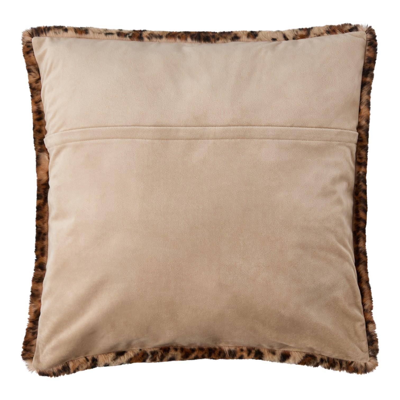 Skinnwille Dekokissen Leo Brown XL 65 x 65 cm