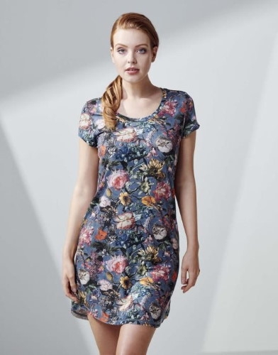ESSENZA Isa Famke Nachthemd Moonlight Blue in XS
