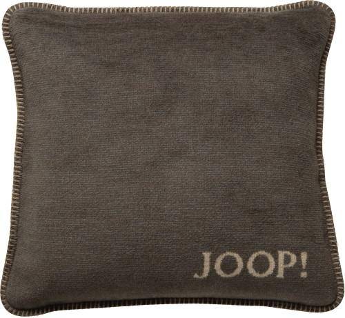 JOOP! Kissenhülle Melange Doubleface Kastanie-Cashew 50 x 50 cm