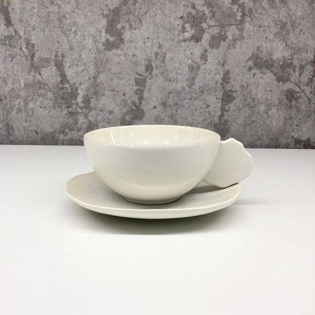 Jars Keramik Plume Fb.Perle Kaffee/Teetasse 0,20 l und Untertasse