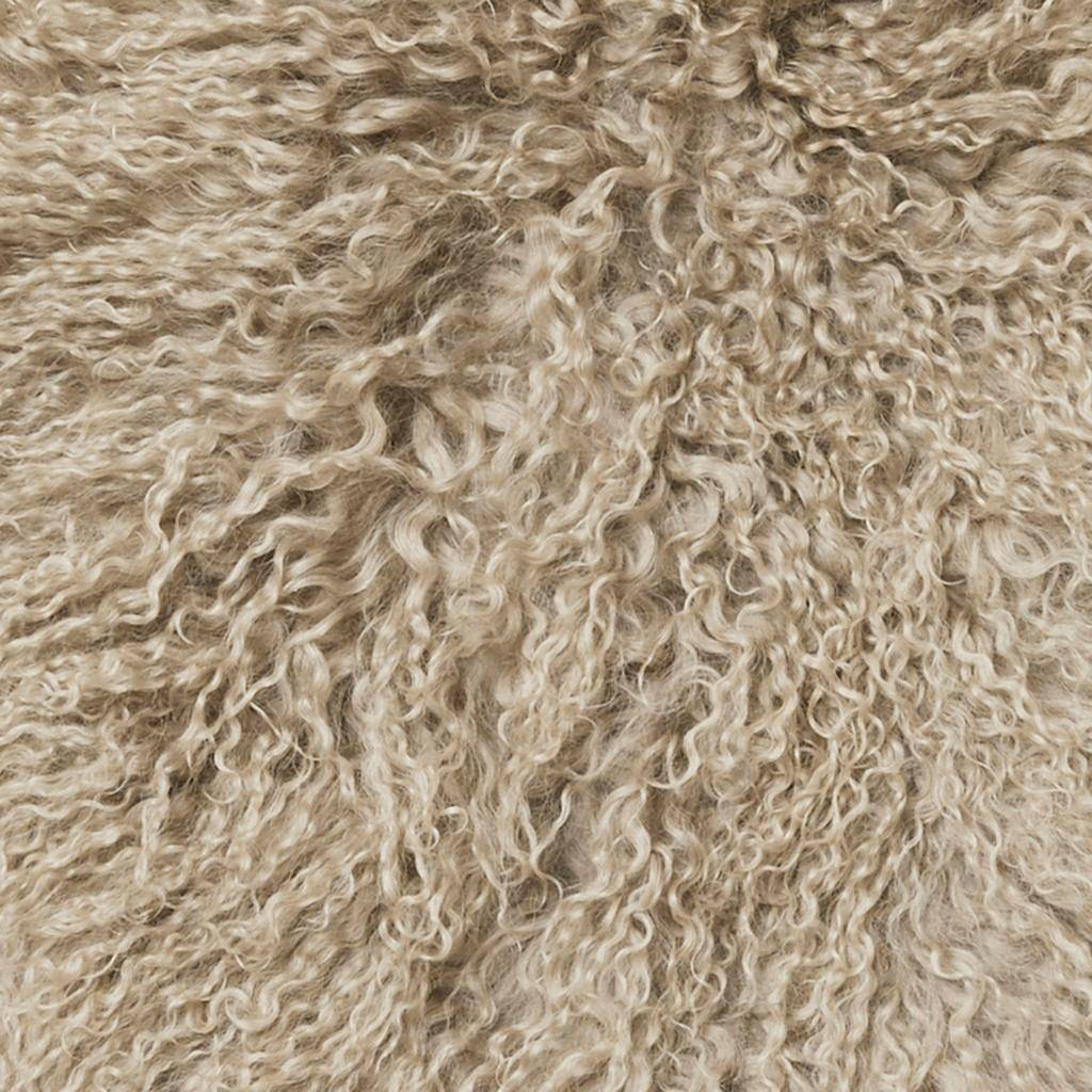 Skinnwille Tibetlammfell Shansi Taupe 55 x 95 cm