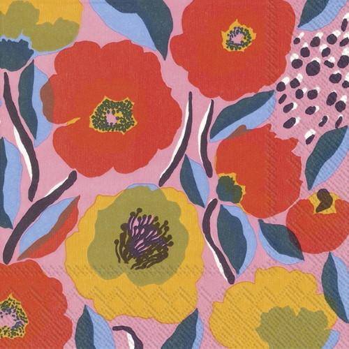 ihr Lunch Servietten Marimekko Rosarium Rose 33 x 33 cm