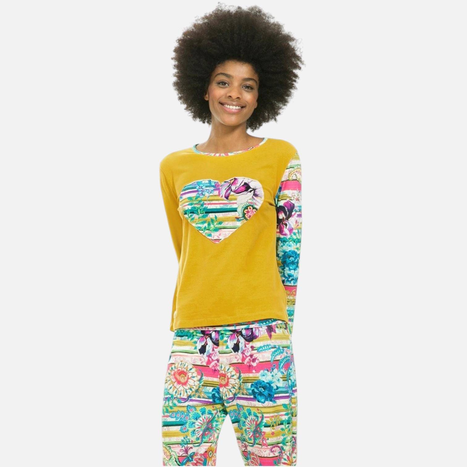 Desigual T-Shirt Longsleeve Paisley Bloom S