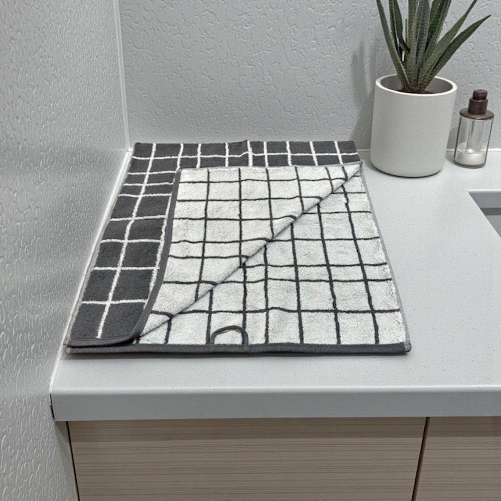 Cawö Frottiertuchserie Atelier 6241 Basalt Handtuch 50 x 100 cm