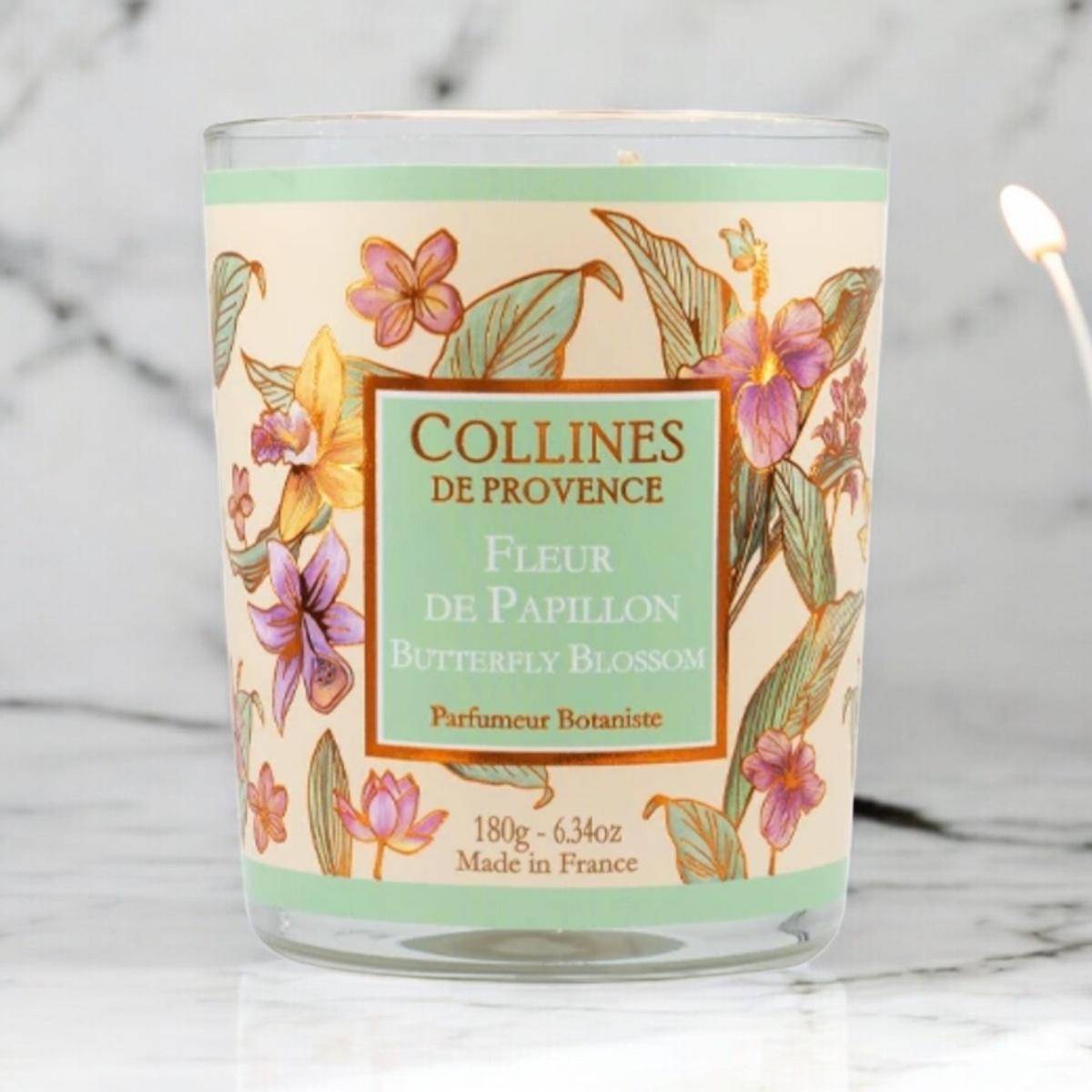 Von Collines De Provence - Duftkerze Schmetterlingsblume 180g Von Collines De Provence - Duftkerze Schmetterlingsblume 180g
