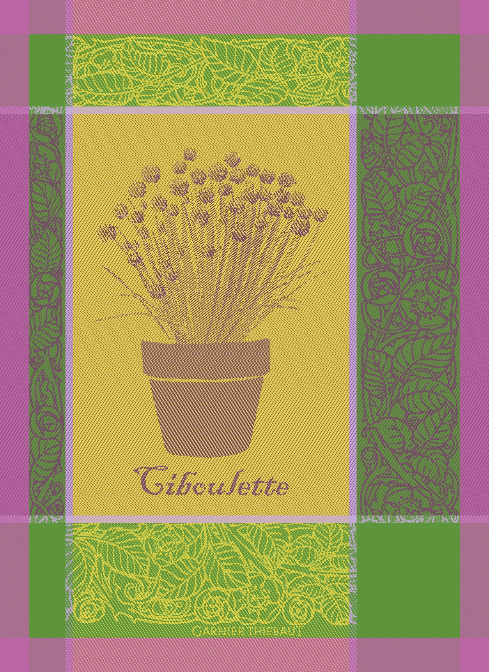 Garnier Thiebaut Geschirrtuch - Ciboulette Menthol