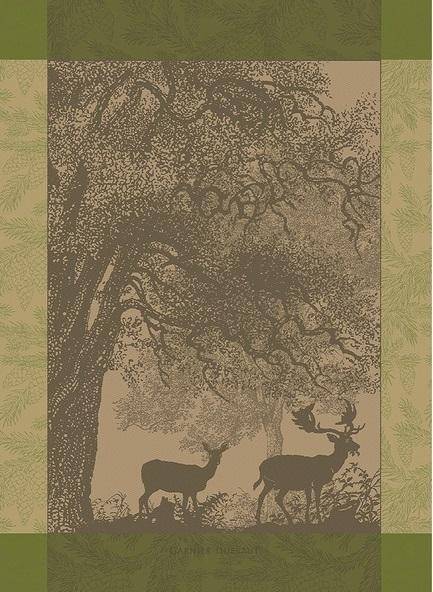 Garnier Thiebaut Geschirrtuch - Cerf et Biche Mousse