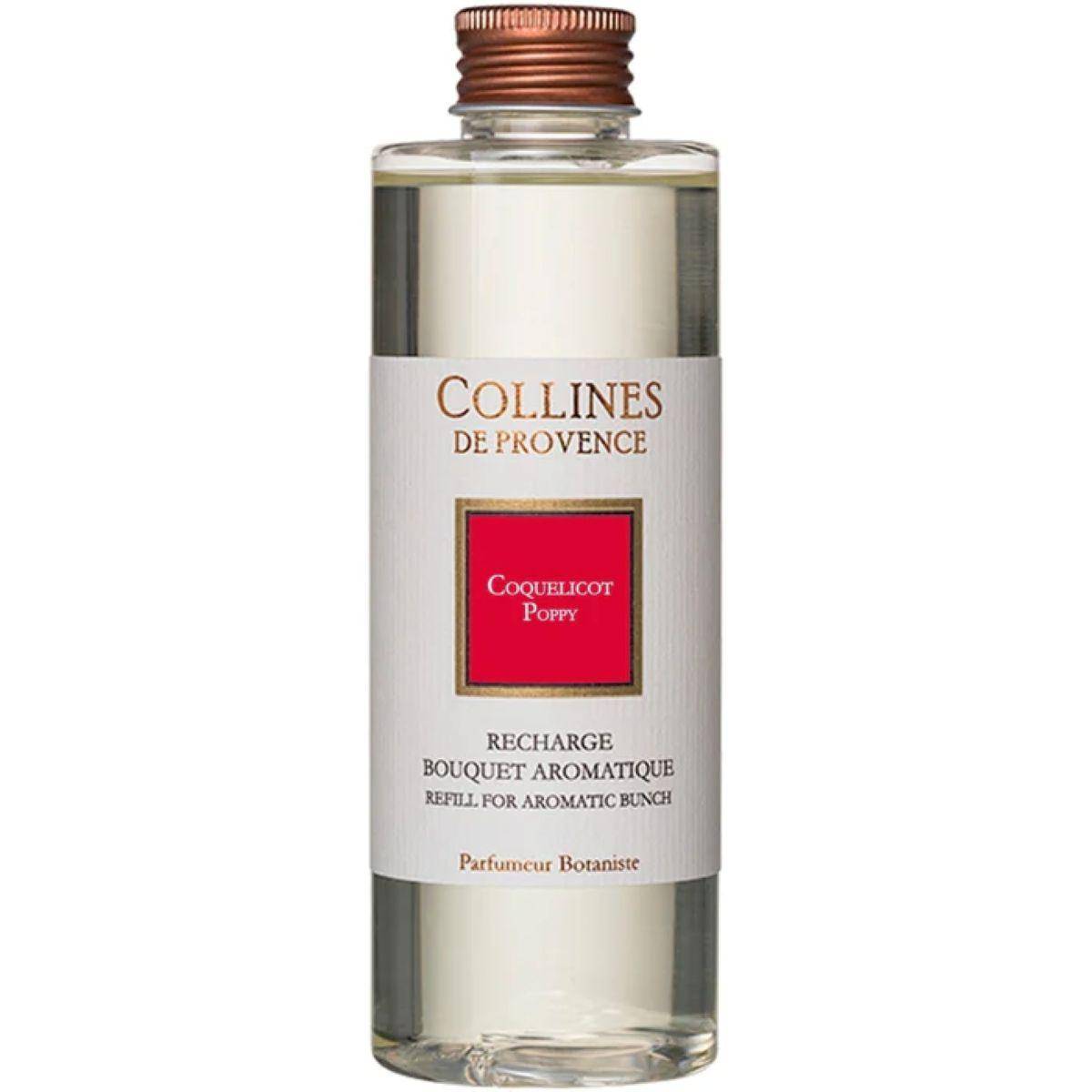 Collines De Provence Nachfüllung für Duftstäbchen FrischeMohnblume  200ml