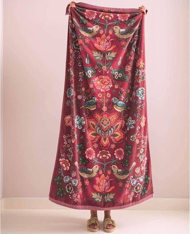Pip Studio Strandlaken Oh my Darling 100 x 180 cm Red 