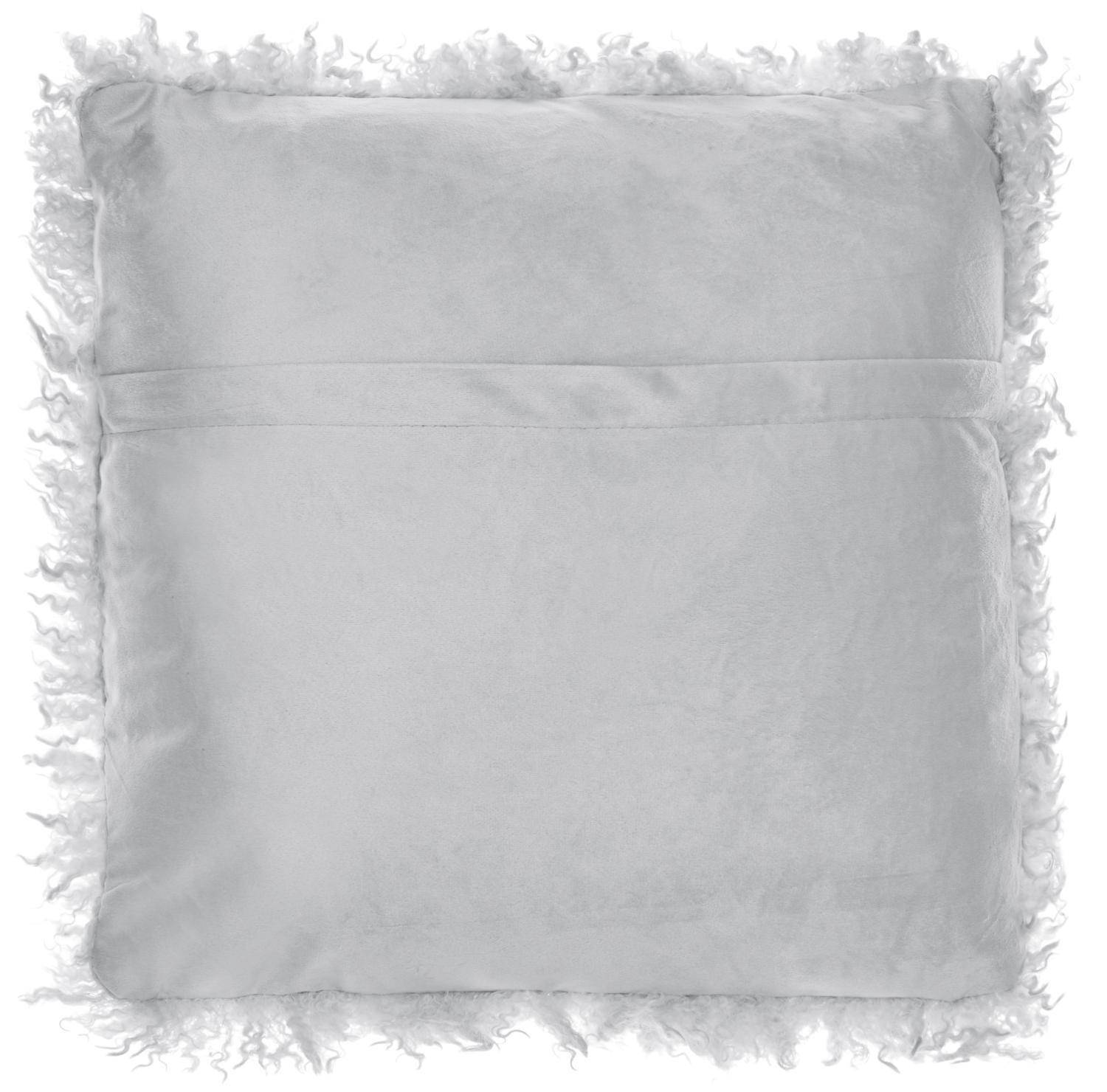 Skinnwille Dekokissen Wooly Silver 45 x 45 cm
