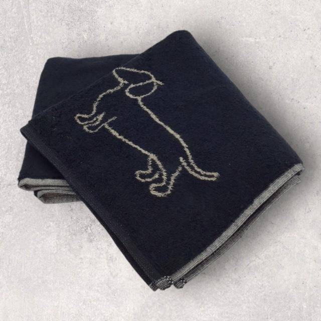 Cawö Frottiertuchserie We love Dogs Dackelsilhouette Schwarz Gästetuch 30 x 50 cm Cawö Frottiertuchserie We love Dogs Dackelsilhouette Schwarz Gästetuch 30 x 50 cm