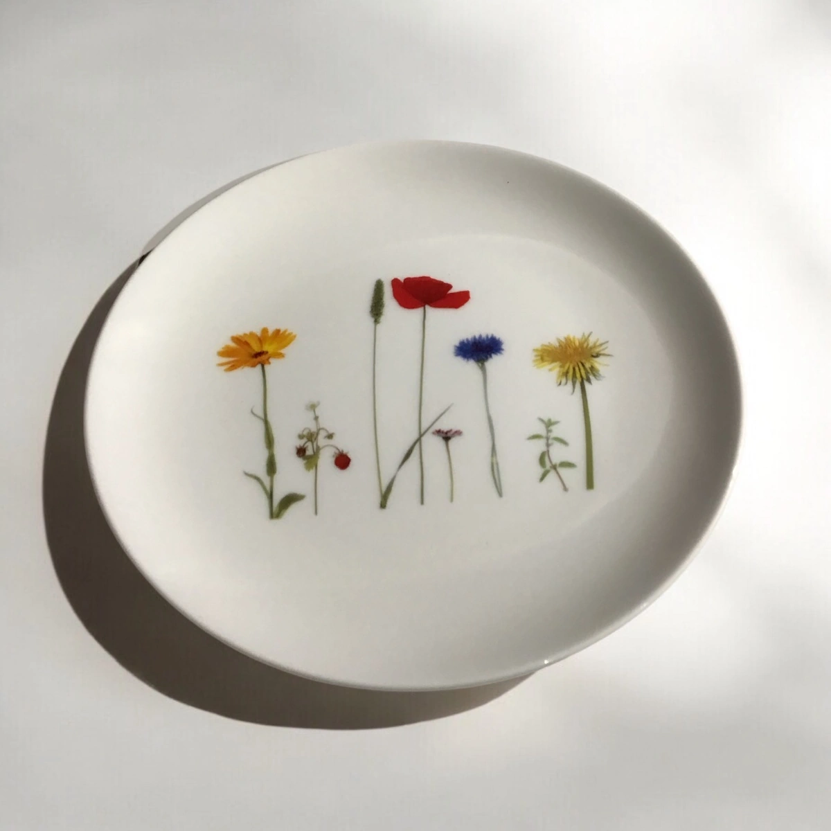 Cup & Mug Fine Bone China Dessertteller Naturwiese/Blumen