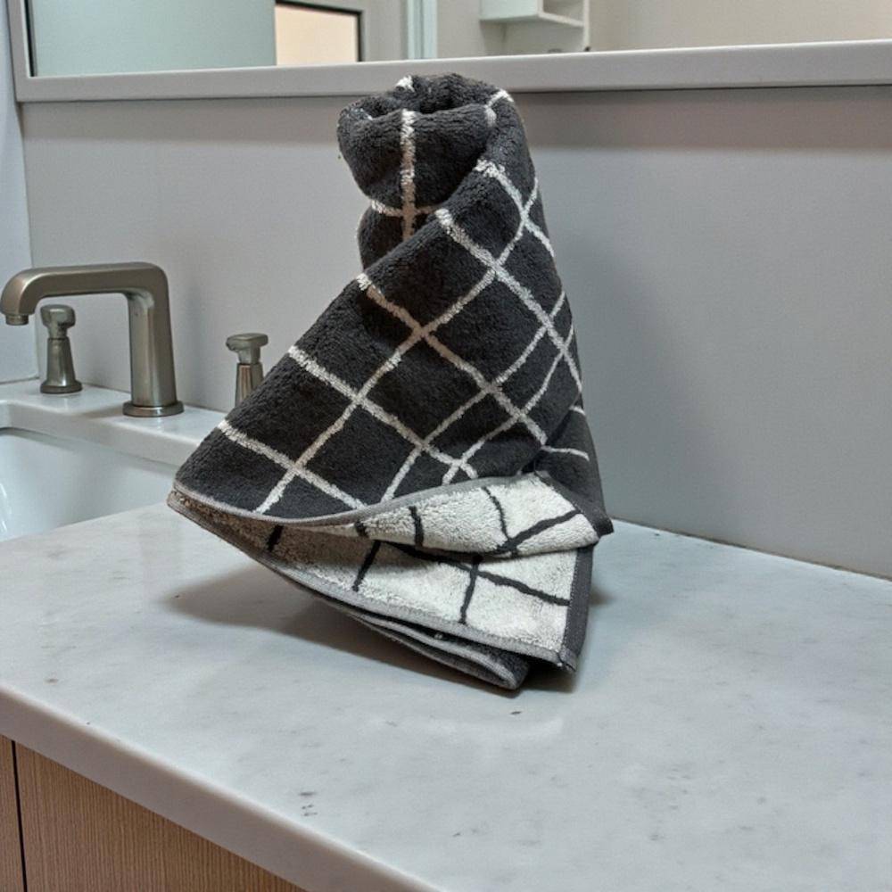 Cawö Frottiertuchserie Atelier 6241 Basalt Handtuch 50 x 100 cm