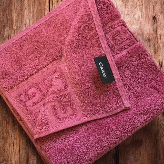 Cawö Frottiertuchserie Noblesse Uni 1001 Rosa Handtuch 50 x 100 cm