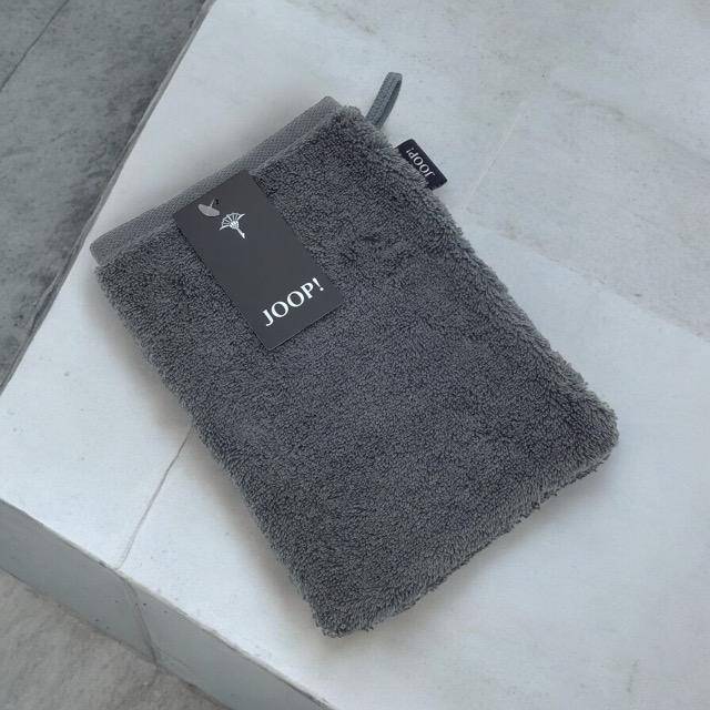 Joop! Frottiertuchserie Classic Doubleface 1600 Waschhandschuh Anthrazit