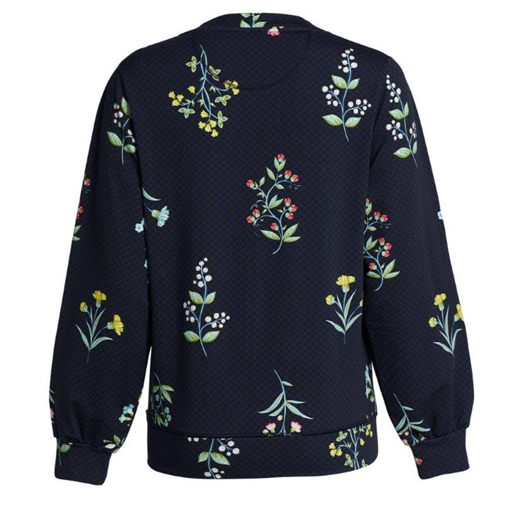 PiP Studio Tulipa Winter Wonderland XL Sweater Dark Blue Größe L