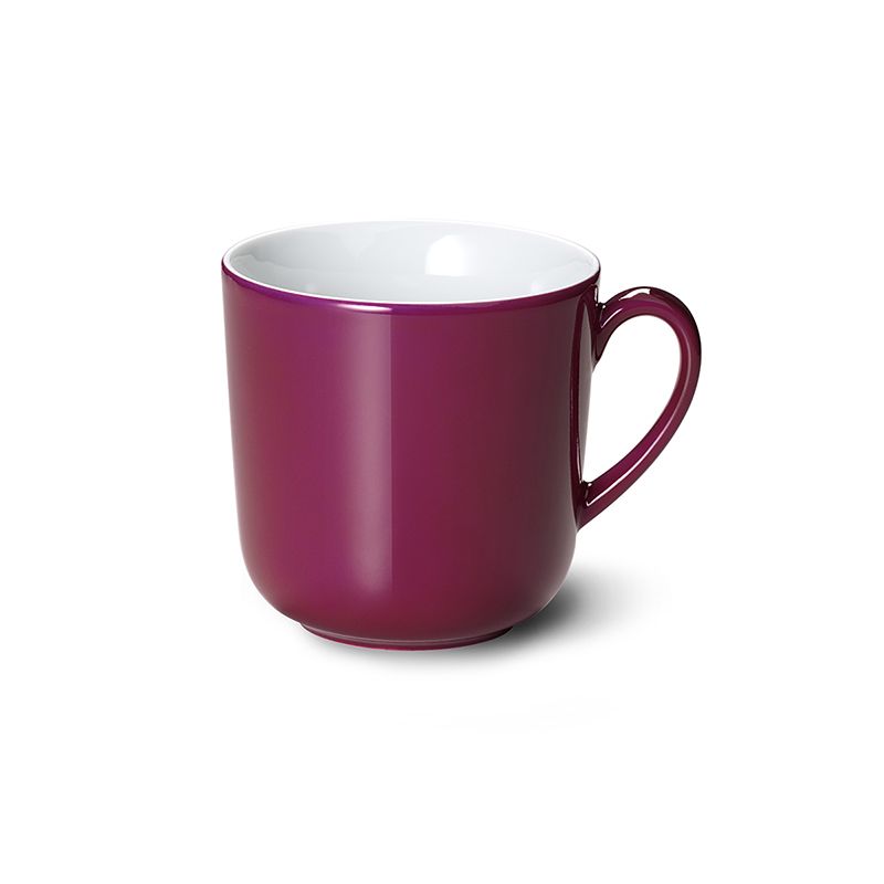 Dibbern Solid Color Becher mit Henkel 0,32 l bordeaux