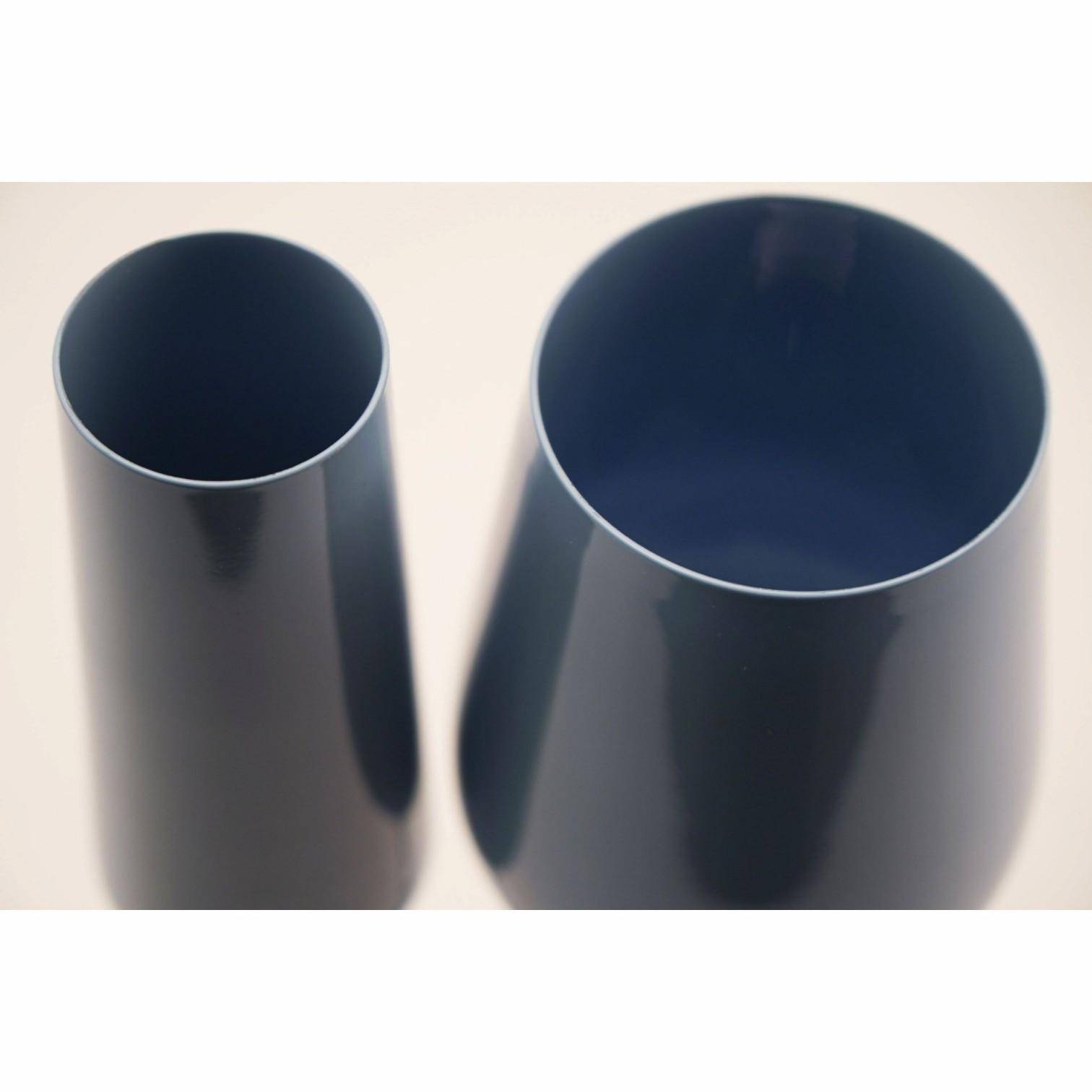 Blaues Colorato Weinglas Detailansicht Kristallglas