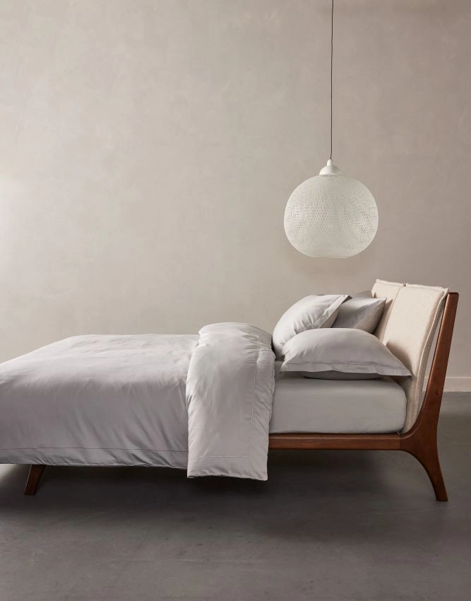 ESSENZA Bettwäsche Aziza Cloud Grey 135 x 200 cm + 80 x 80 cm