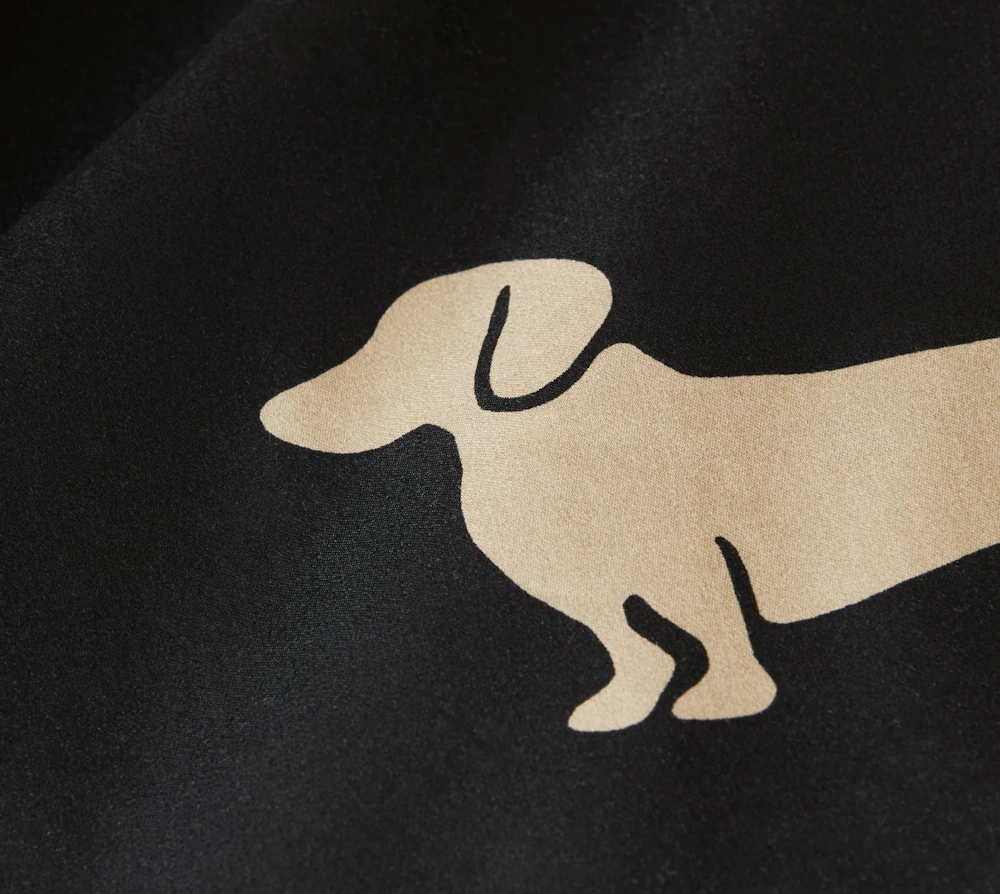 Elegante Comfort Satin Bettwäsche Dogs 135 x 200 cm