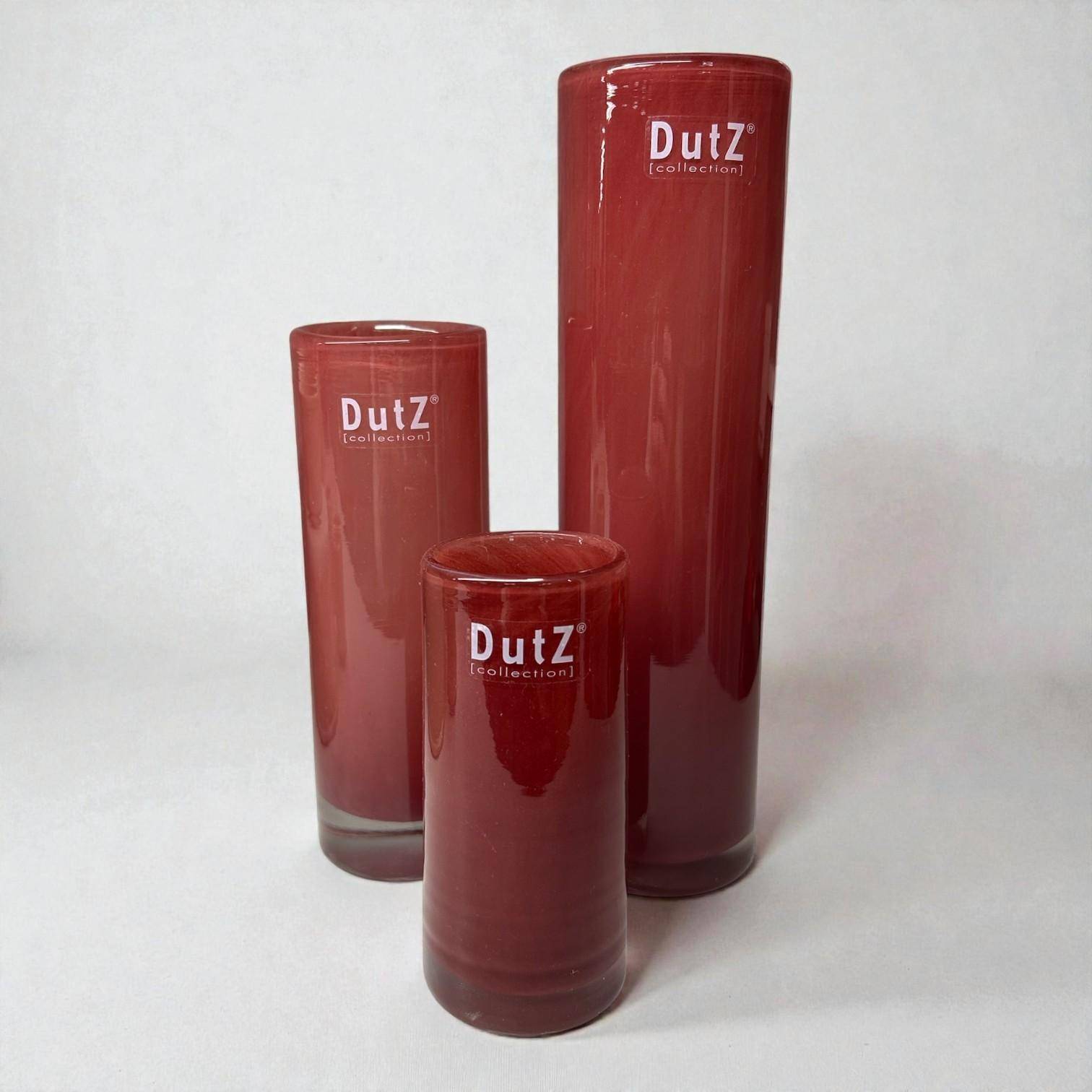 DutZ Vase - Cylinder Cranberry 12 cm