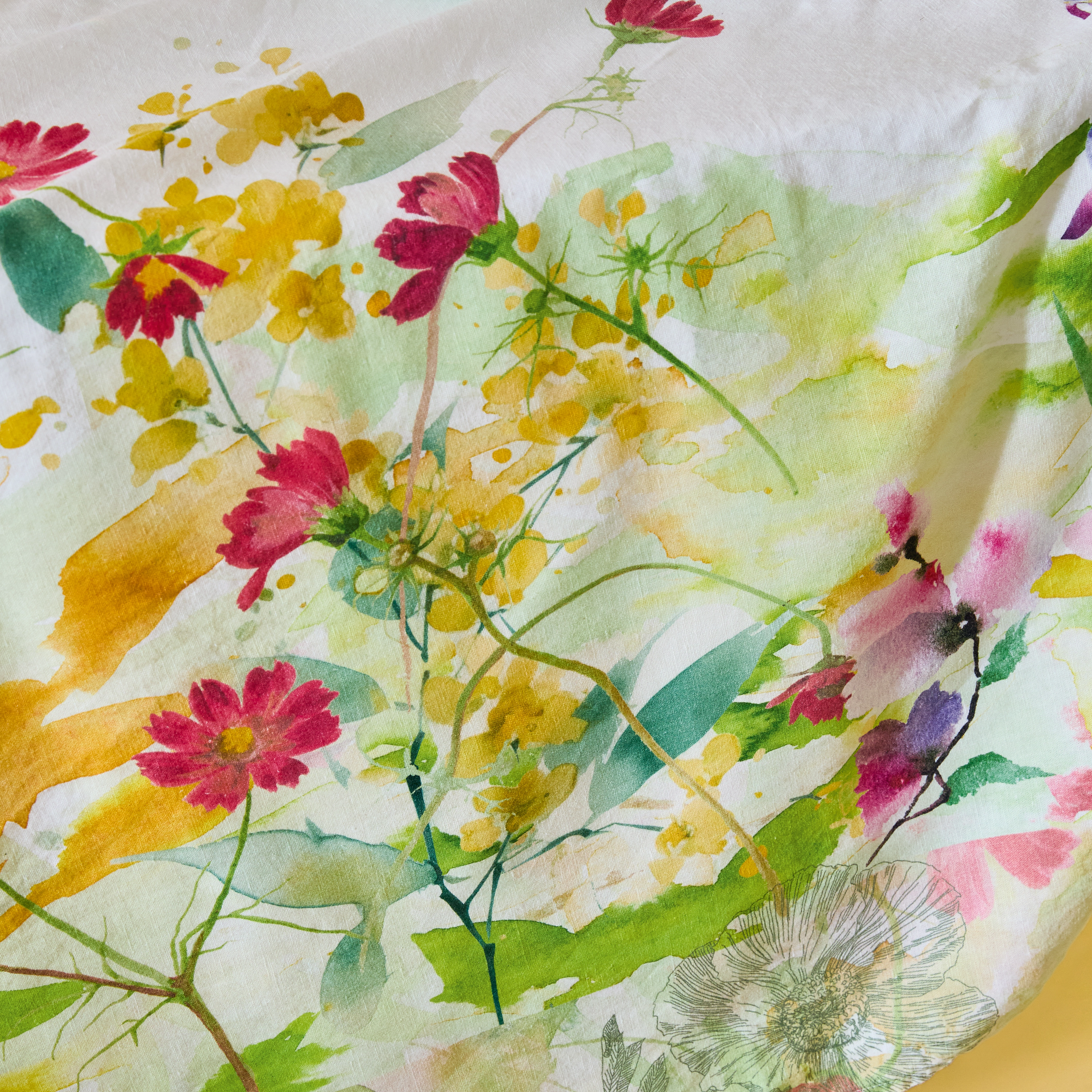 Garnier Thiebaut Serviette Souffle Fleuri Printemps