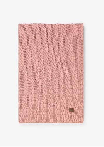 Marc O'Polo Plaid Nordic Knit Ash Rose 130 x 170 cm