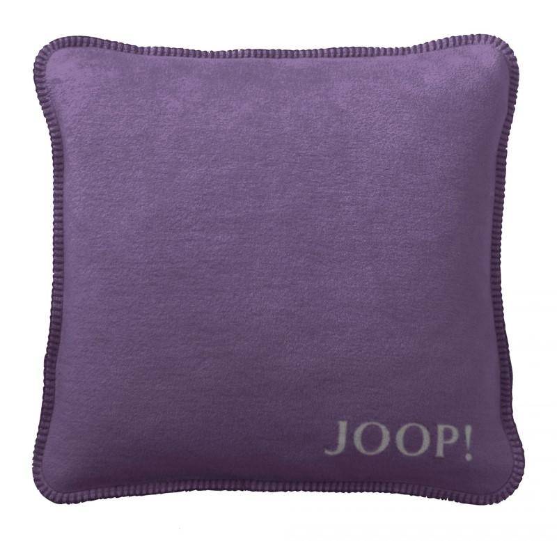 JOOP! Kissenhülle Melange Doubleface Violett - Schiefer 50 x 50 cm