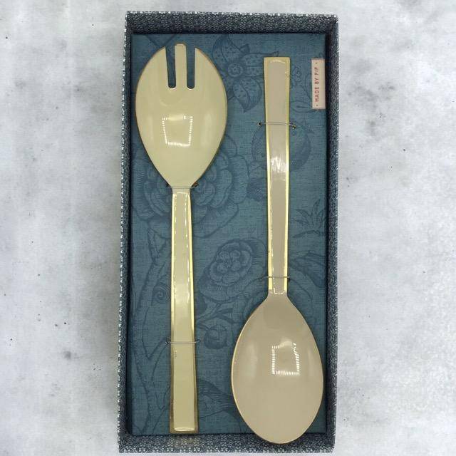 Pip Studio Spring to Life 2er Set Salatbesteck Fb.Off White