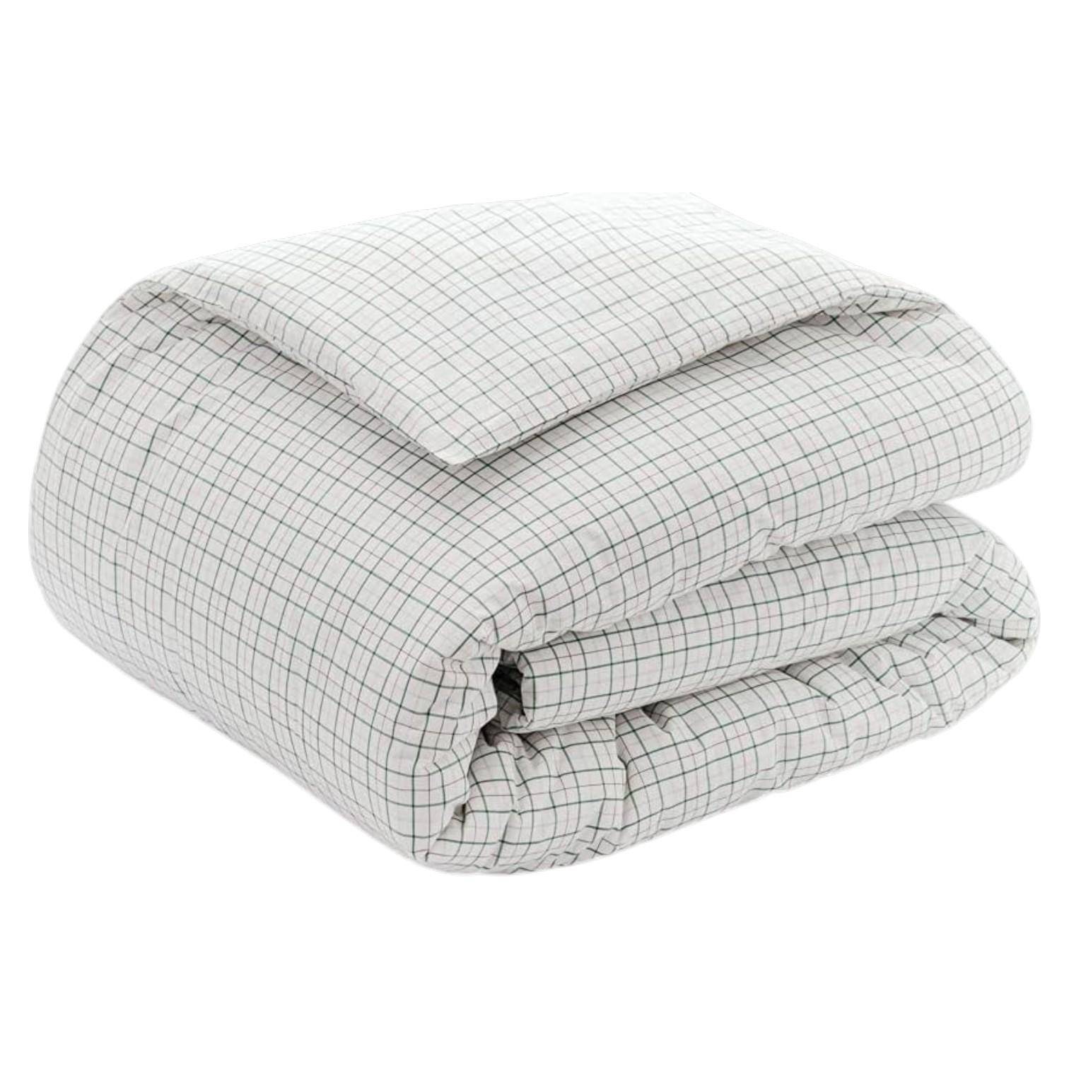 Tommy Hilfiger Bettwäsche Adrian Organic Checks in Grün 135 x 200 cm
