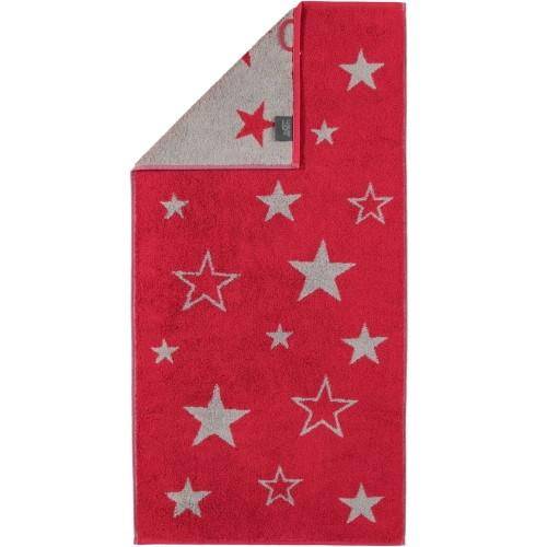 Cawö Handtuchserie Christmas Edition 958 Sterne Bordeaux Seiftuch 30 x 30 cm (3er Set)
