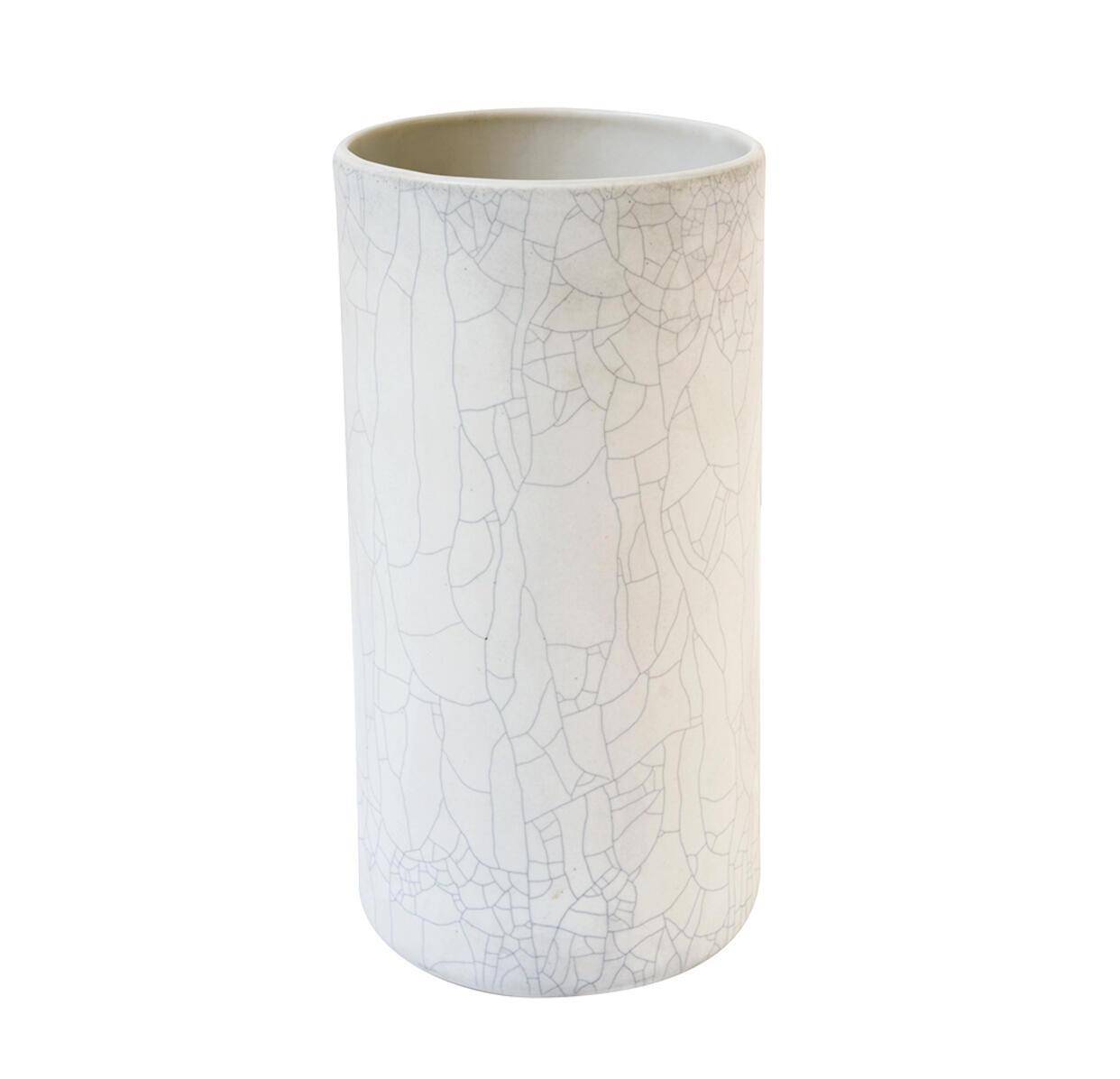 Jars Keramik Vase Anse Blanc Craquele 28 cm hoch