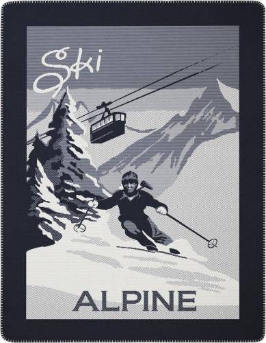 Biederlack Wohndecke Alpine Ski 150 x 200 cm