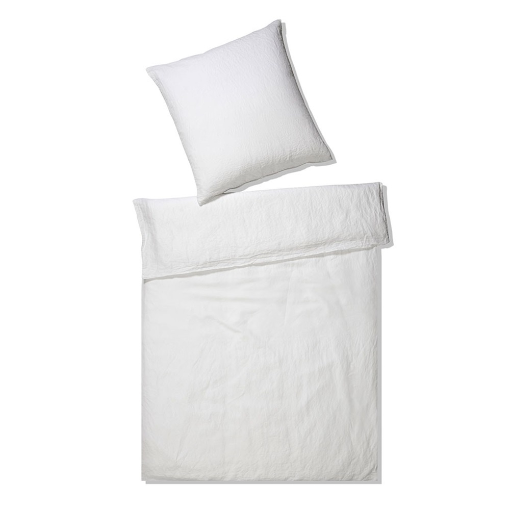 Elegante Kissenhülle zur Bettwäsche Breeze White 40 x 80 cm