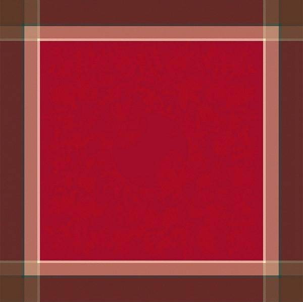 Garnier Thiebaut Serviette Couronne de Noel Rouge