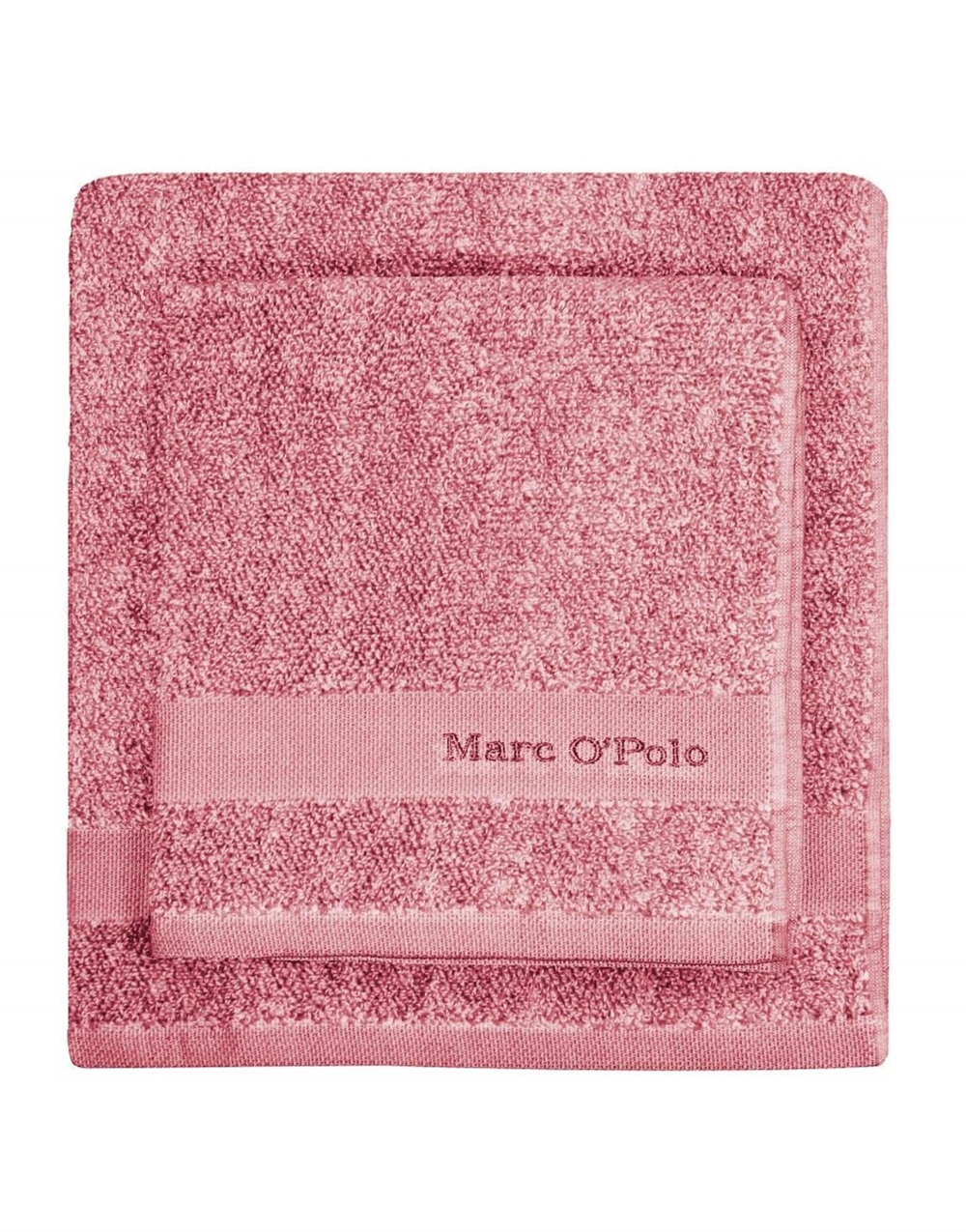 MARC O'POLO Melange Deep Rose Waschhandschuh 16 x 22 cm