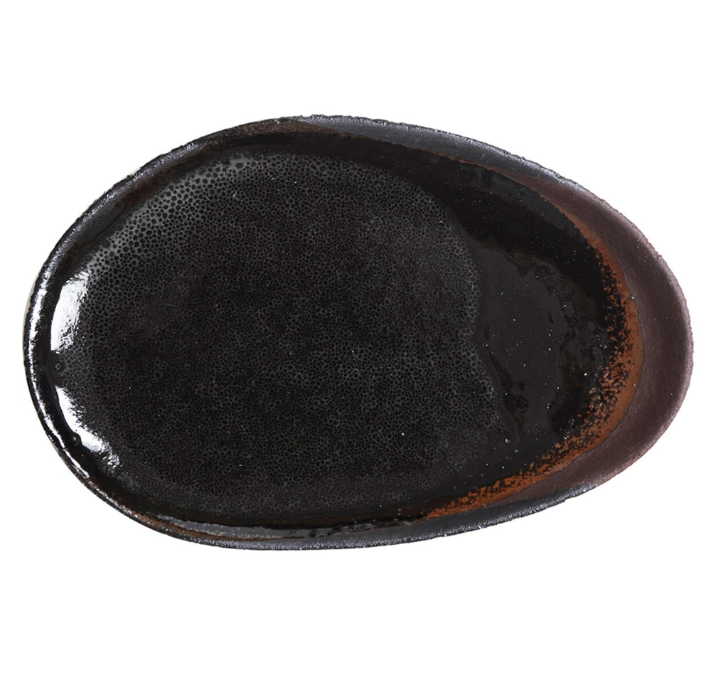 Jars Keramik Wabi Fb.Kemuri Platte 25 x 36 cm