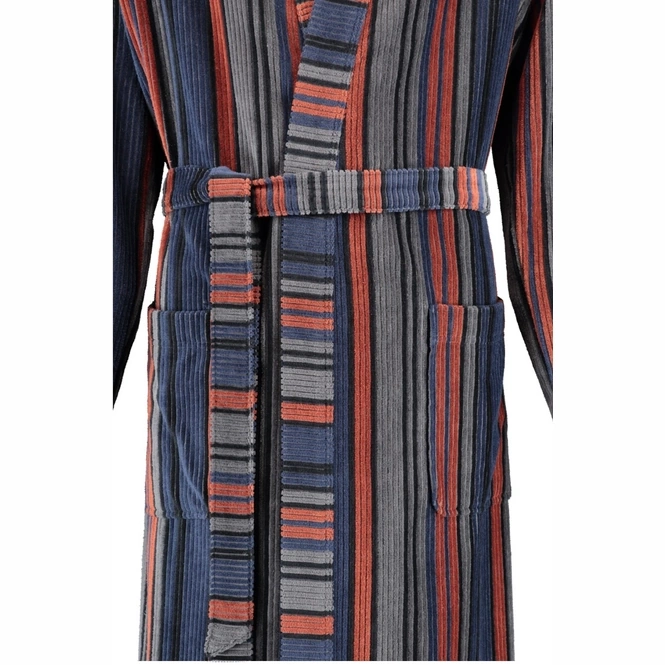 Cawö Herren Bademantel Kimono gestreift Größe 48