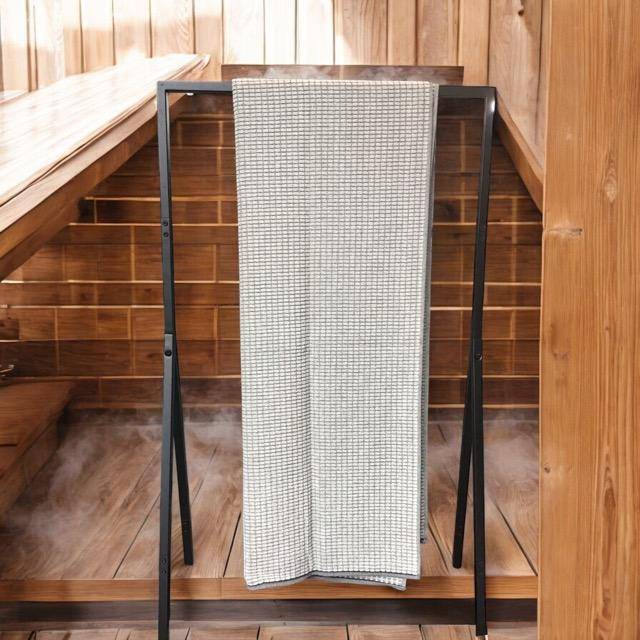 Cawö Frottiertuchserie Pure Wellness Natur-Stein Saunatuch 80 x 210 cm