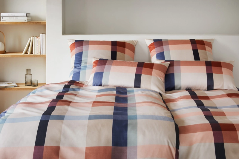 Elegante Bettwäsche Carrée Jersey Terra 135 x 200 cm