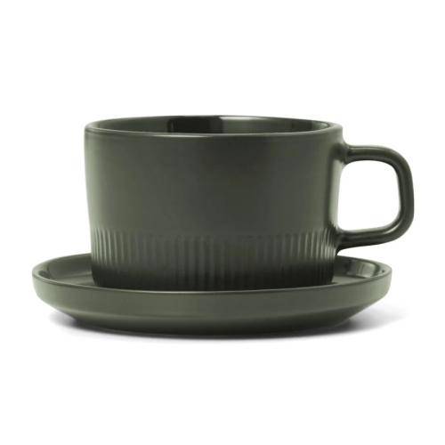 Marc O'Polo Moments Kaffeetasse und -untertasse Olive Green 20 cl