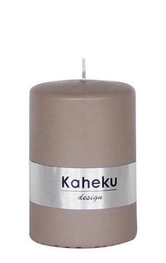 Kaheku Cylinderkerze Powder Taupe 10 cm hoch