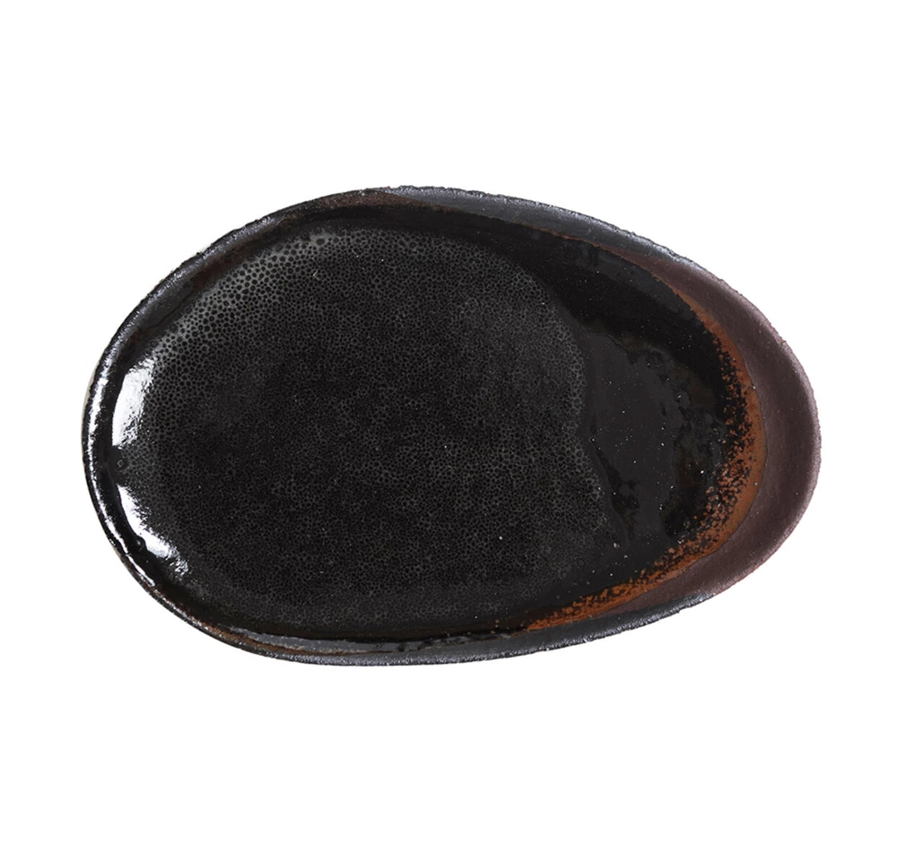 Jars Keramik Wabi Fb.Kemuri kleine Platte 16 x 24 cm
