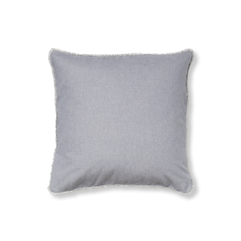 Baldessarini Flanell Kissenhülle Harrison Stone/Blue 50 x 50 cm 